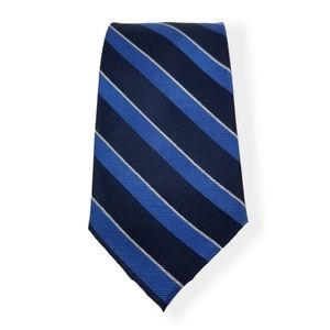 Tommy Hilfiger Blue Striped Silk Tie